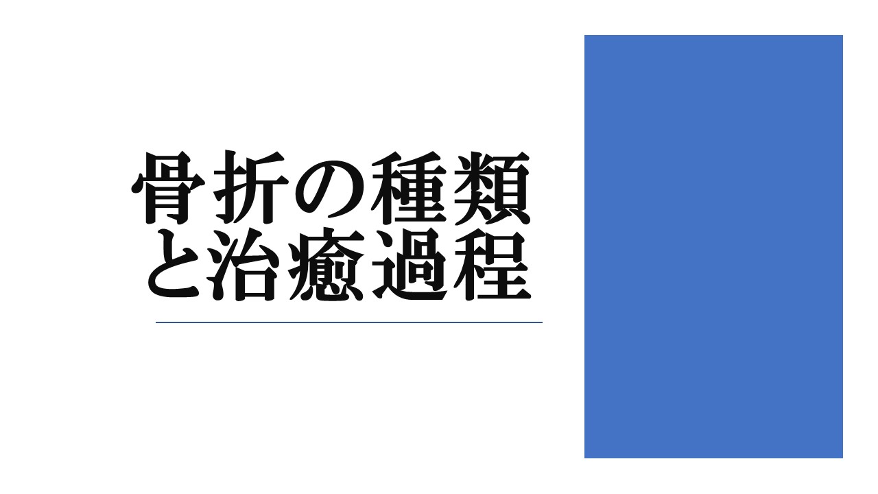 骨折の種類と治癒過程 研修動画の配信 販売中 株式会社occasione